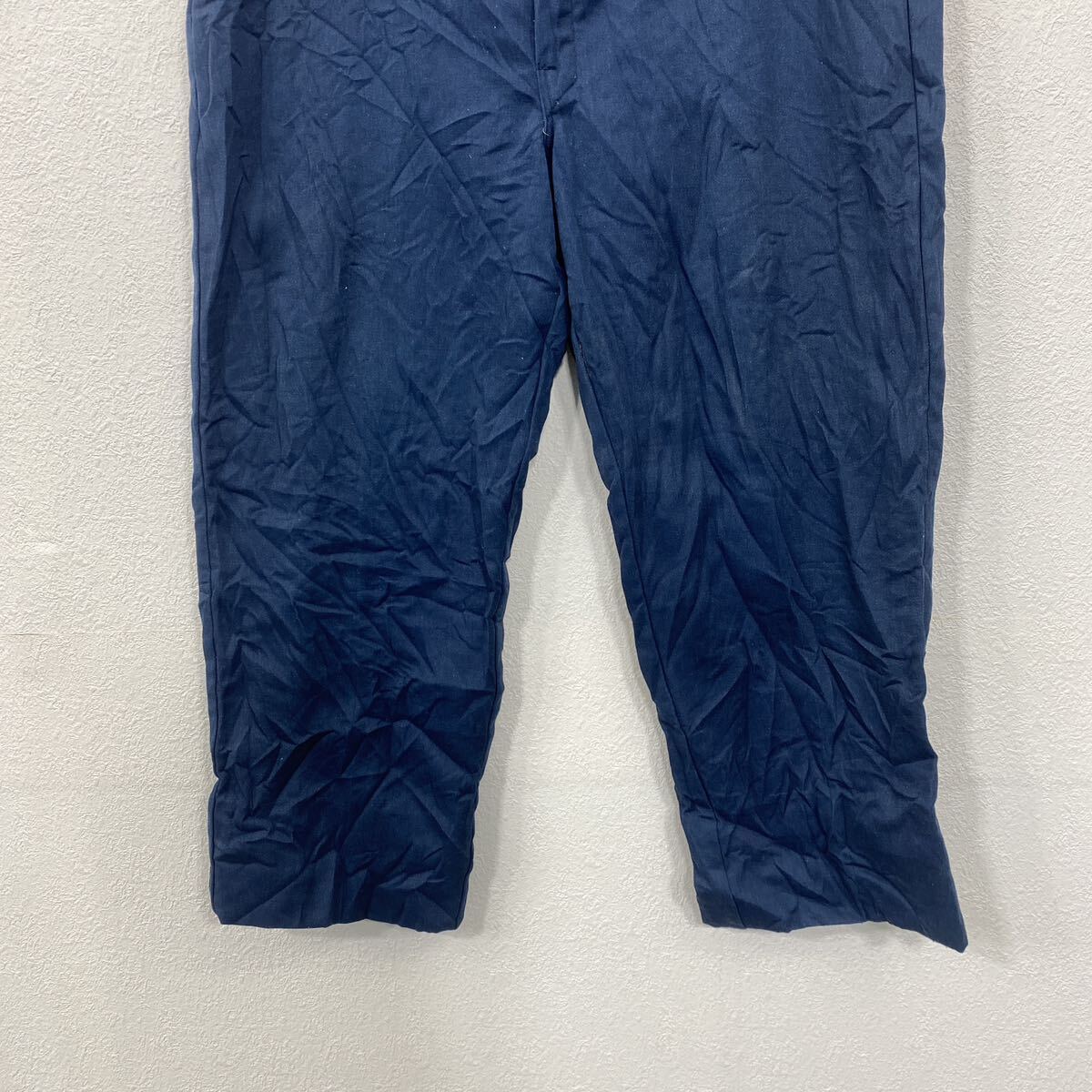【中古】【古着】 Dickies チノパンツ ワークパンツ W40 ディッキーズ ビッグサイズ タロンジッパー ネイビー アメリカ製 古着卸 アメリカ仕入 2404-902