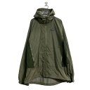 【中古】【古着】 patagonia ナイロン ジャケット 2XL～ カーキ パタゴニア フード ビッグサイズ 古着卸 アメリカ仕入 a604-7250