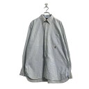 【中古】【古着】 TOMMY HILFIGER 長袖 チェック シャツ XL ブルー ホワイト トミーヒルフィガー ボタンダウン 古着卸 アメリカ仕入 a604...