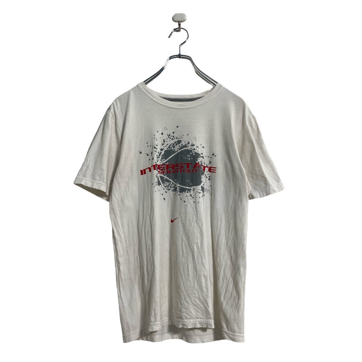 【中古】【古着】 NIKE 半袖 プリント Tシャツ S ホワイト ナイキ バックプリント バスケットボール 古着卸 アメリカ仕入 a604-7573