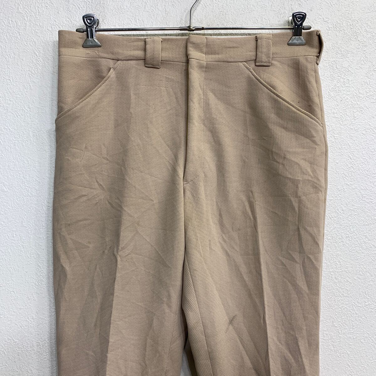 【中古】【古着】 スラックス W35 ベージュ TALONジップ 古着卸 アメリカ仕入 2405-44