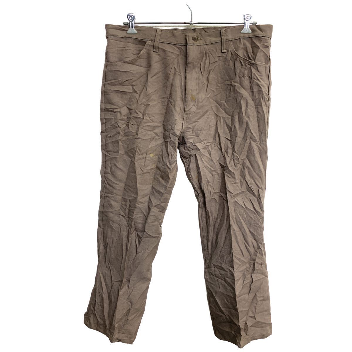 【中古】【古着】 Wrangler スタプレ W40 ラングラー ビッグサイズ ブラウン系 ポリエステル メキシコ製 古着卸 アメリカ仕入 2405-50