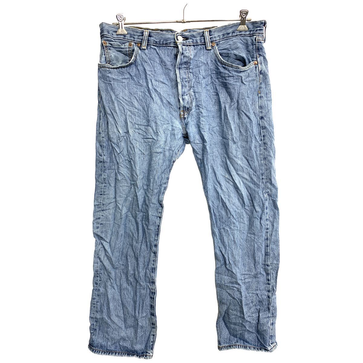 【中古】【古着】 Levi's 501 デニムパンツ W38リーバイス ボタンフライ ブルー コットン 古着卸 アメリカ仕入 2405-139