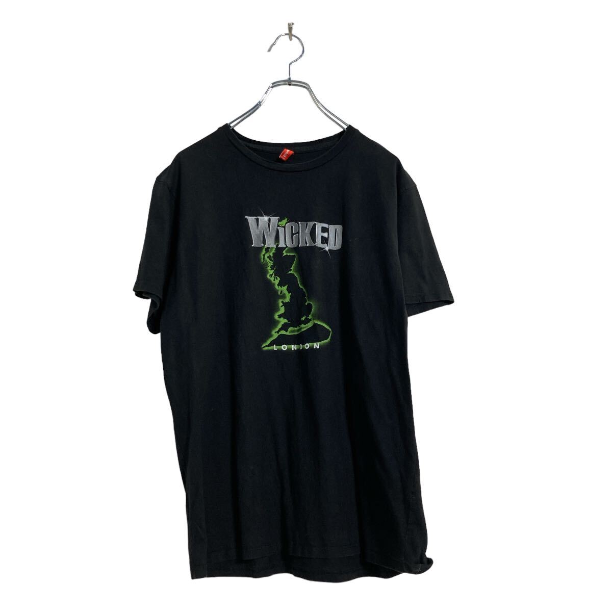【中古】【古着】 Fanshirt 半袖 プリント Tシャツ XL ブラック ビッグサイズ ロンドン 古着卸 アメリカ仕入 a605-5285