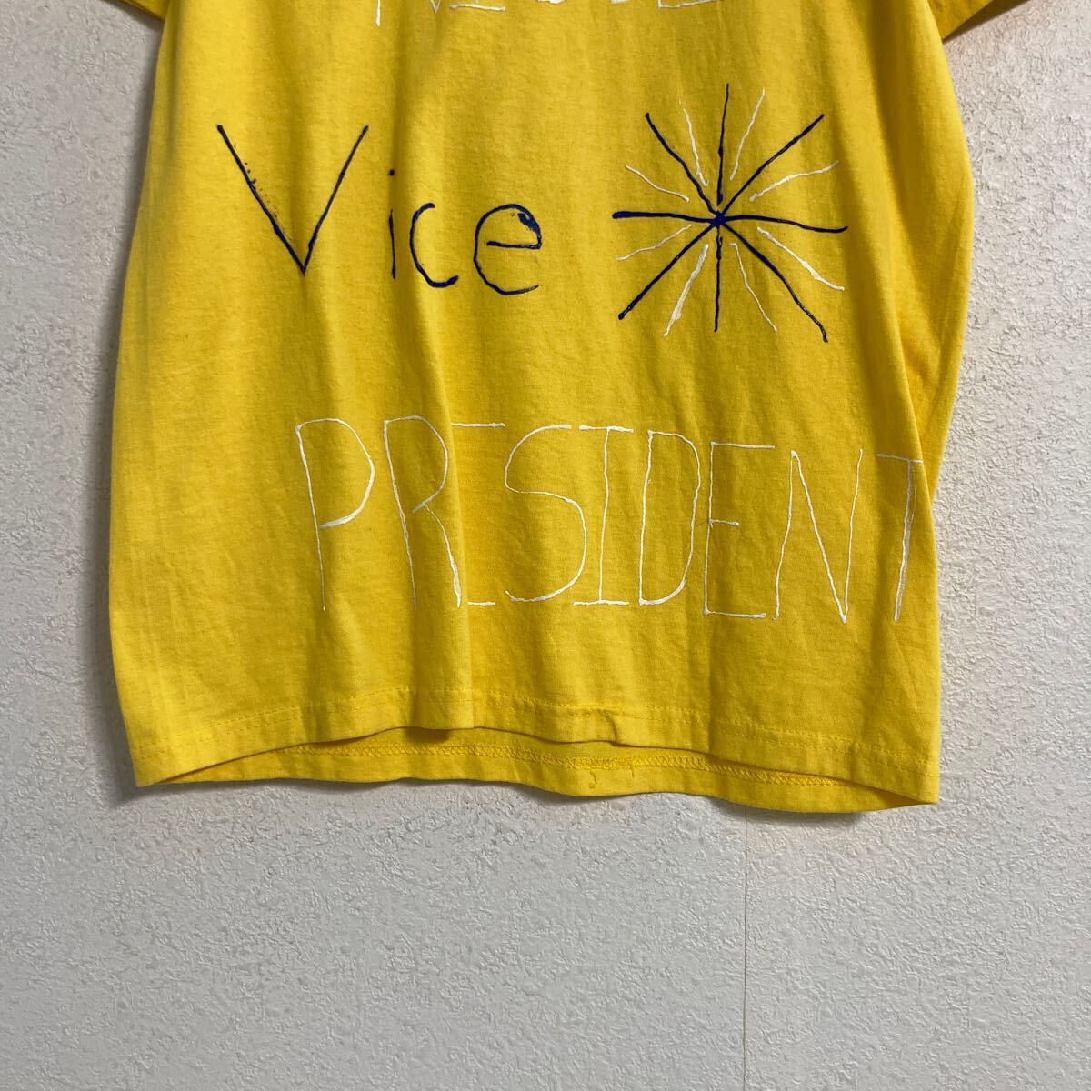 【中古】【古着】 JERZEES 半袖 プリント Tシャツ S イエロー ジャージーズ 古着卸 アメリカ仕入 a605-5287