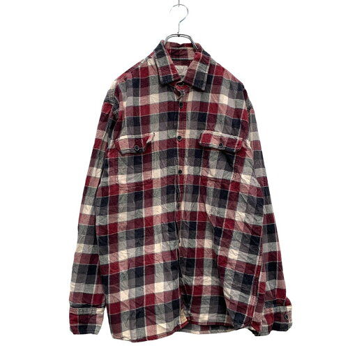 【中古】【古着】 JACHS 長袖 チェックシャツ XL レッド ブラック ホワイト ビッグサイズ ダブルポケット 厚手 古着卸 アメリカ仕入 a605-5356 【中古】【古着】 JACHS 長袖 チェックシャツ XL レッド ブラック ホワイト ビッグサイズ ダブルポケット 厚手 古着卸 アメリカ仕入 a605-5356