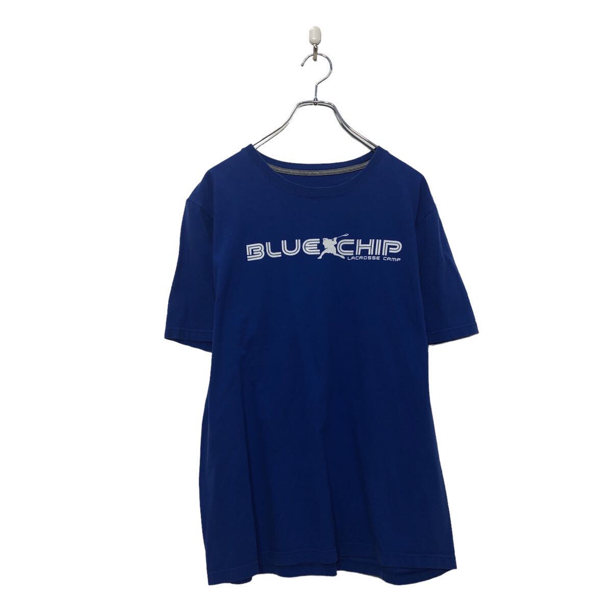 【中古】【古着】 NIKE 半袖 プリント Tシャツ ナイキ L ブルー バックプリント クルーネック 古着卸 アメリカ仕入 a605-5784