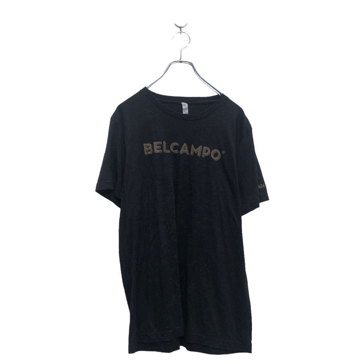 【中古】【古着】 半袖 プリント Tシャツ L ブラック バックプリント 文字 クルーネック 古着卸 アメリカ仕入 a605-5818