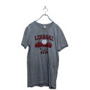 【中古】【古着】 CANVAS 半袖 プリント Tシャツ キャンバス M グレー クルーネック 古着卸 アメリカ仕入 a605-5830