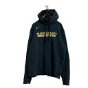【中古】【古着】 NIKE プリント スウェット パーカー L ブラック ナイキ プルオーバー 古着卸 アメリカ仕入 a605-5898