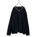 【中古】【古着】 LANDS' END ナイロンプルオーバー 2XL ブラック ビッグサイズ 袖ロゴ ピステ 古着卸 アメリカ仕入 a605-5906