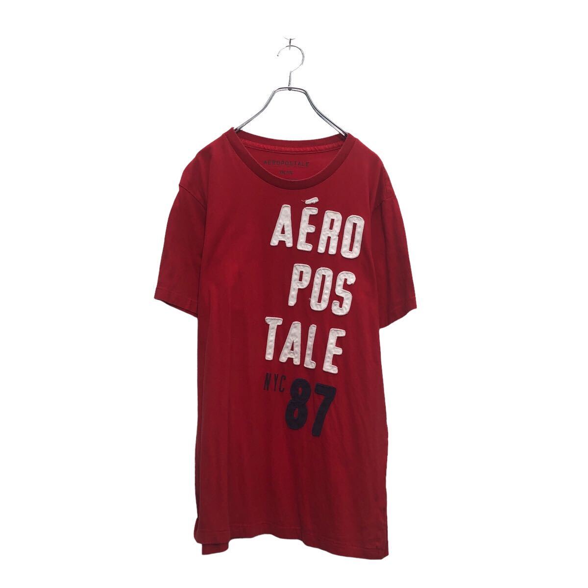 【中古】【古着】 AEROPOSTALE 半袖 プリント Tシャツ XXL レッド ビッグサイズ クルーネック 古着卸 アメリカ仕入 a605-6114