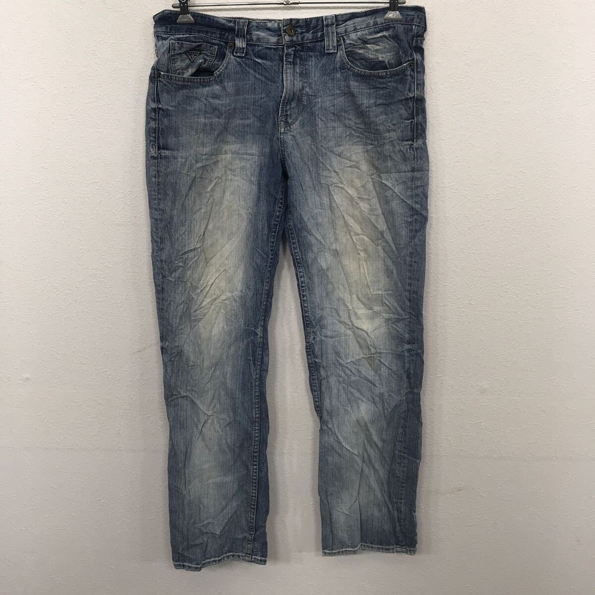 【中古】【古着】 GUESS デニムパンツ W36 ゲス ビッグサイズ ブルー コットン メキシコ製 古着卸 アメリカ仕入 2405-444