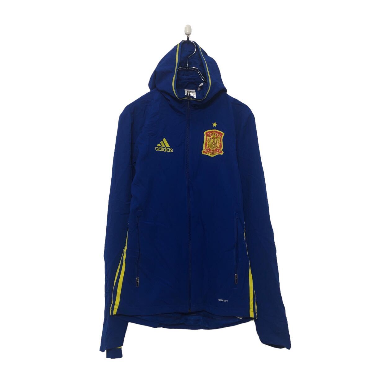 【中古】【古着】 adidas ジップアップ ジャケット XS ブルー スポーツウェア 春物 古着卸 アメリカ仕入 a605-6178