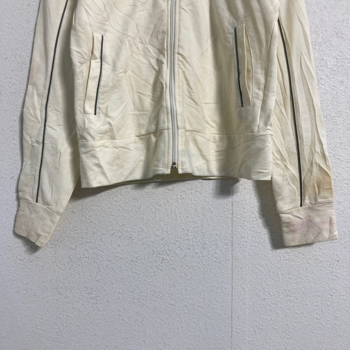 【中古】【古着】 NIKE ジャージ L ホワイト ナイキ ジップアップ 古着卸 アメリカ仕入 a605-6194