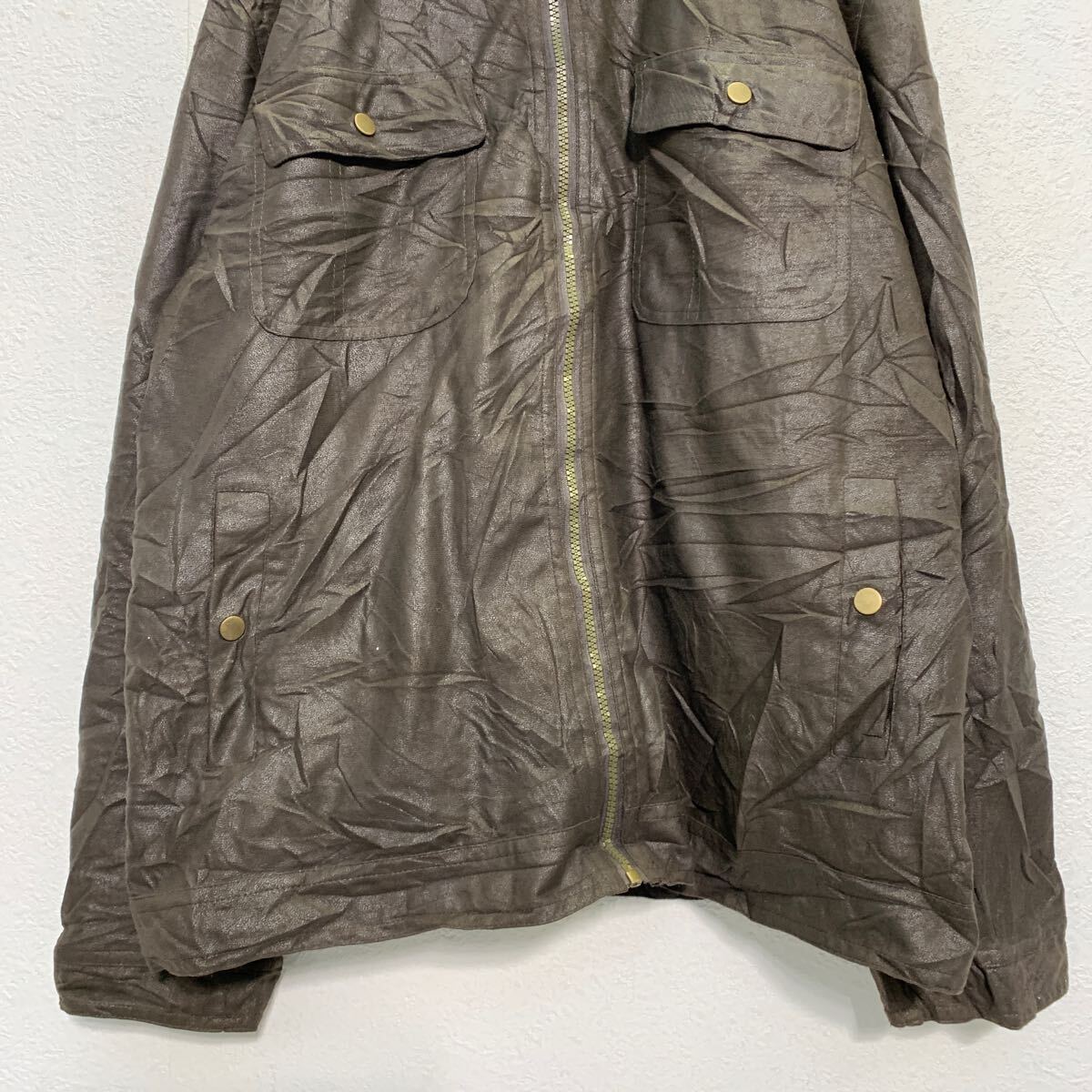 【中古】【古着】 ATLAS FOR MEN スエード調 ジャケット 3XL ブラウン ビッグサイズ ライトアウター ブルゾン 古着卸 アメリカ仕入 a605-6224