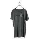 【中古】【古着】 chocolate 半袖 プリント Tシャツ M グレー チョコレート 古着卸 アメリカ仕入 a605-6262