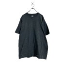 【中古】【古着】 RUSSELL ATHLETIC 半袖 ロゴ Tシャツ XL〜 ダークグレー ラッセルアスレチック シンプル 袖ロゴ 古着卸 アメリカ仕入 a...