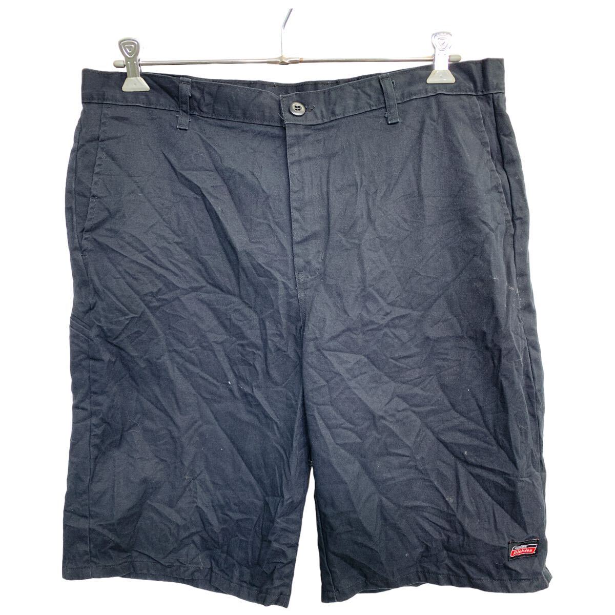 【中古】【古着】 Dickies ワークショートパンツ W38 ディッキーズ ビッグサイズ ブラック 古着卸 アメリカ仕入 2405-929