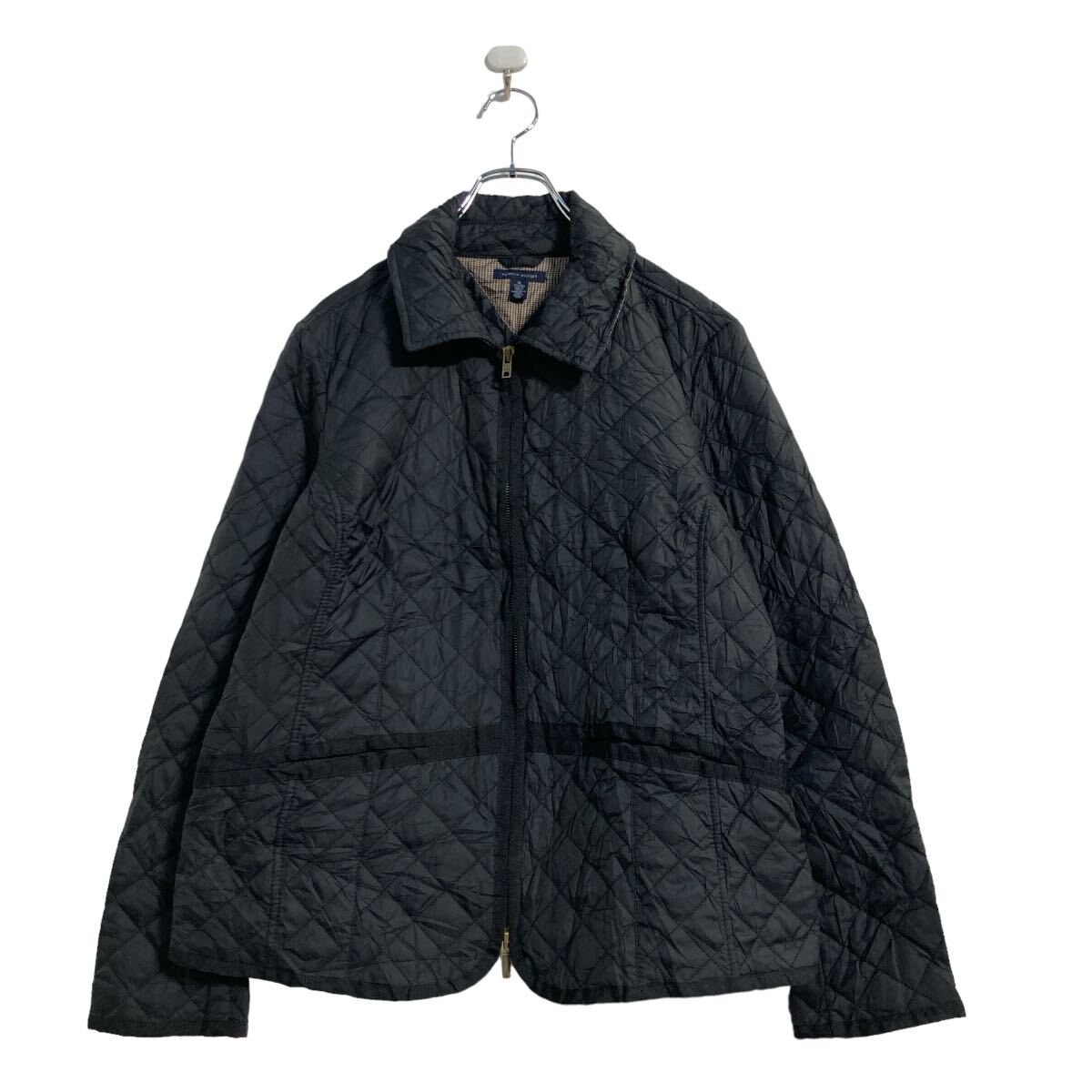  TOMMY HILFIGER ナイロン キルティングジャケット レディース XL ブラック トミーヒルフィガー 古着卸 アメリカ仕入 a605-6686