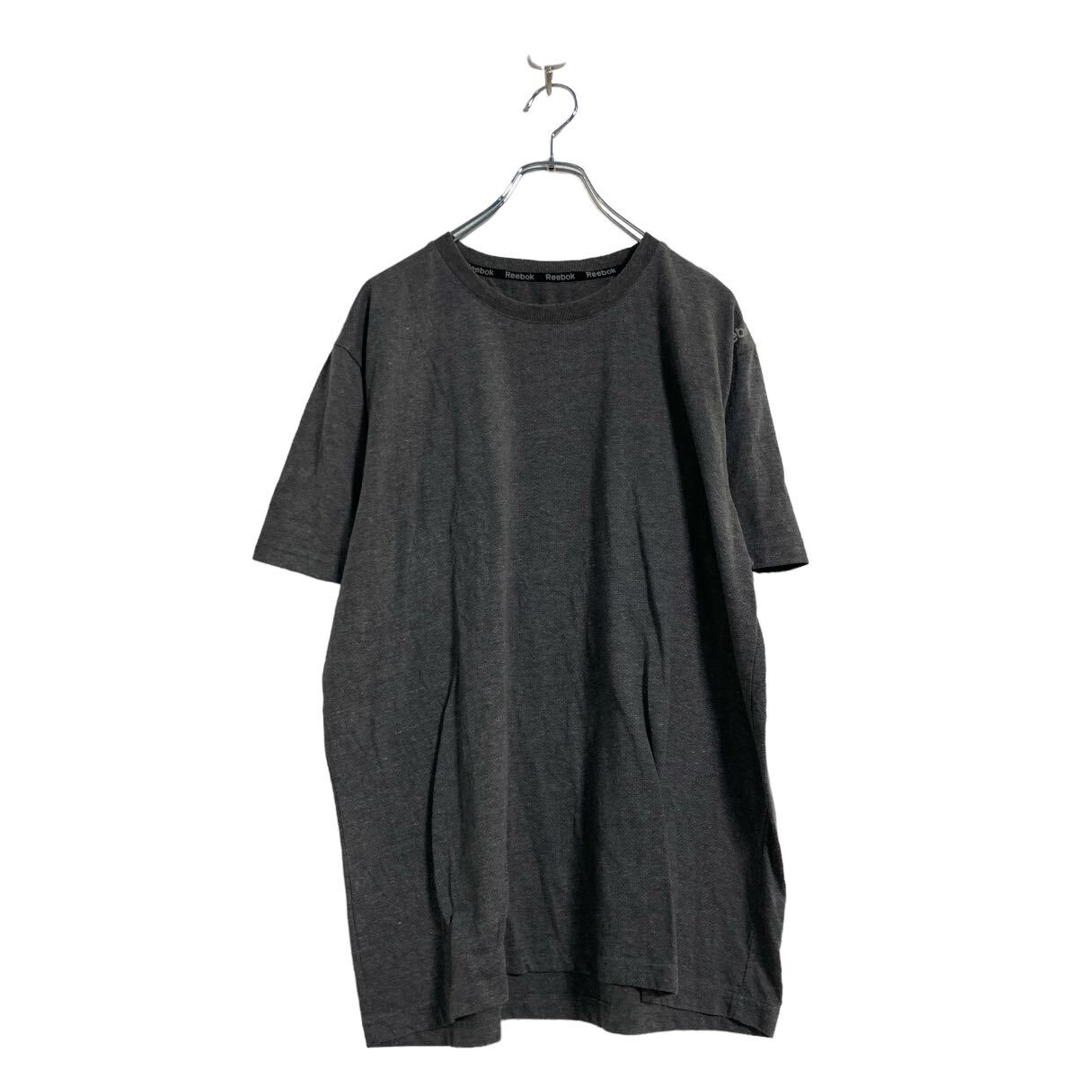 【中古】【古着】 Reebok 半袖 ロゴ Tシャツ XL～ グレー リーボック シンプル スポーツ ビッグサイズ 古着卸 アメリカ仕入 a605-6731