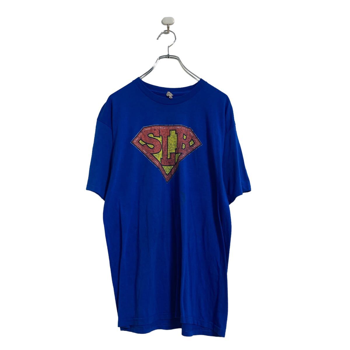 【中古】【古着】 DELTA 半袖 プリント Tシャツ L ブルー デルタ 古着卸 アメリカ仕入 a605-6740