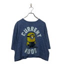 【中古】【古着】 DESPICABLE ME 半袖 プリント Tシャツ XL レディース ブルー ビッグサイズ クルーネック 古着卸 アメリカ仕入 a605-6...