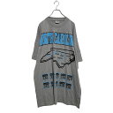 【中古】【古着】 STAREX 半袖 プリントTシャツ 3XL グレー ビッグサイズ クルーネック ルート地図 古着卸 アメリカ仕入 a605-6967(4)