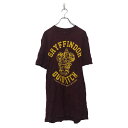 【中古】【古着】 Harry potter 半袖 プリント Tシャツ ハリーポッター L ボルドー クルーネック 古着卸 アメリカ仕入 a605-6989