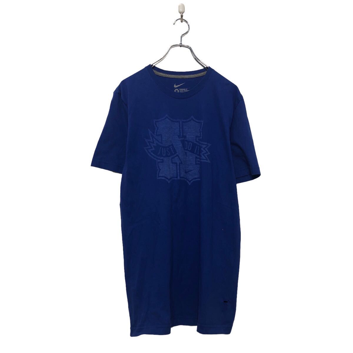 【中古】【古着】 NIKE 半袖 プリント Tシャツ ナイキ M ブルー イラスト クルーネック 古着卸 アメリカ仕入 a605-7080
