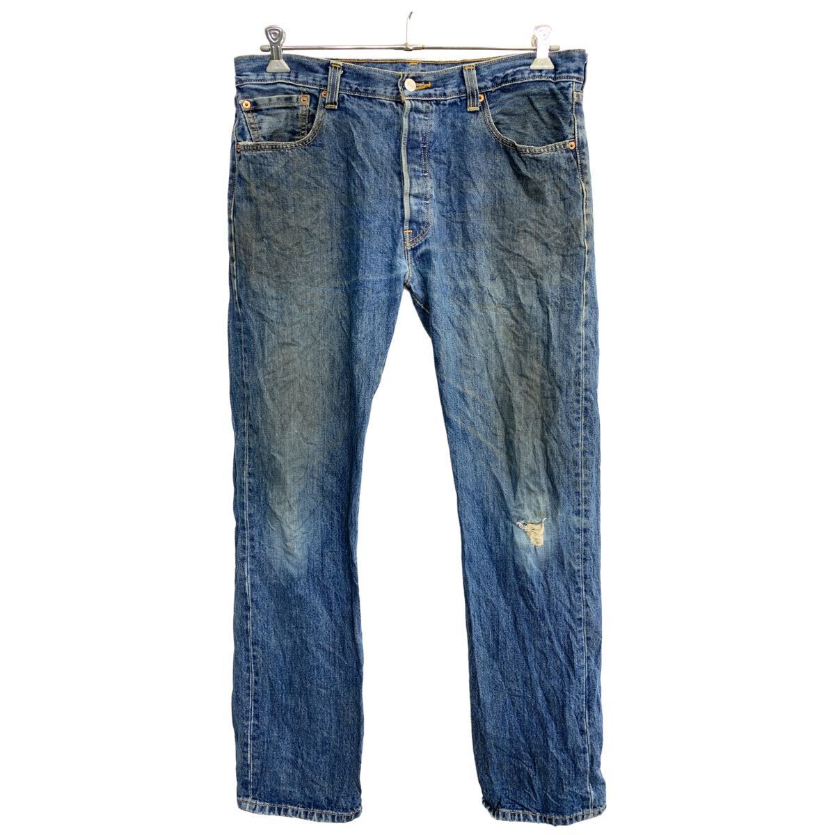 【中古】【古着】 Levi's 501 デニムパンツ W36 リーバイス ボタンフライ ビッグサイズ インディゴ コットン メキシコ製 古着卸 アメリカ仕入 2405-1168