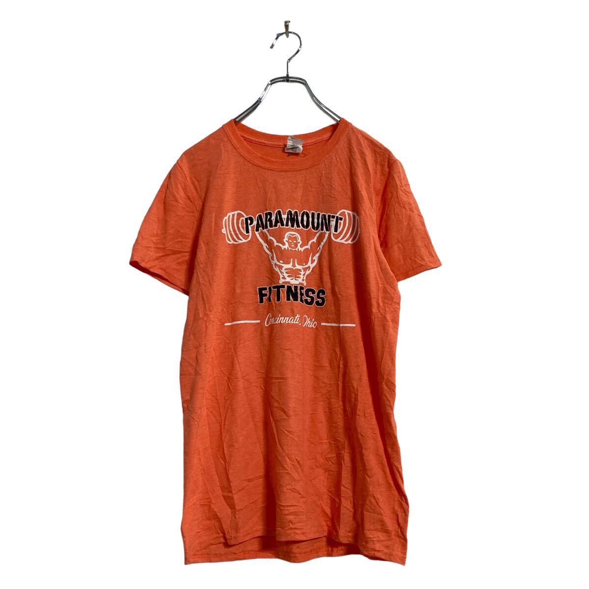 【中古】【古着】 GILDAN 半袖 プリント Tシャツ S オレンジ ギルダン バックプリント クルーネック 古着卸 アメリカ仕入 a605-7174(4.0)