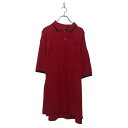 【中古】【古着】 U.S.POLO ASSOC 半袖 無地 ポロシャツ XXL レッド ビッグサイズ ワンポイントロゴ 古着卸 アメリカ仕入 a605-7233