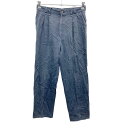 【中古】【古着】 KHAKIS チノパン W32 タックパンツ レディース グレー コットン 古着卸 アメリカ仕入 2405-1268