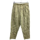 【中古】【古着】 detour チノパン W32 レディース タックパンツ ベージュ コットン 古着卸 アメリカ仕入 2405-1289