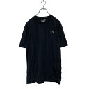 【中古】【古着】 UNDER ARMOUR 半袖 ロゴTシャツ S ブラック アンダーアーマー クルーネック スポーツウェア 古着卸 アメリカ仕入 a605-7...