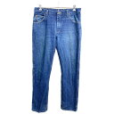 【中古】【古着】 Wrangler カウボーイ ロングパンツ W36 ラングラー 47MWZ ビッグサイズ インディゴ コットン メキシコ製 古着卸 アメリカ仕入 2405-1341(4)