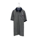 【中古】【古着】 TOMMY HILFIGER 半袖 無地 ポロシャツ トミーヒルフィガー XL グレー ビッグサイズ 古着卸 アメリカ仕入 a605-7577(4)