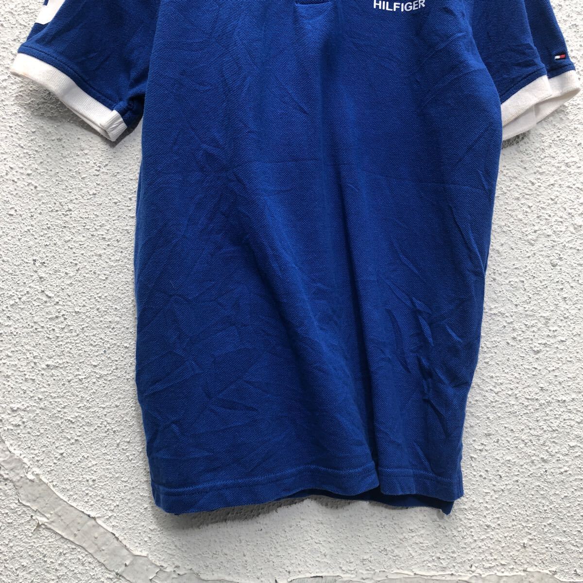 ����šۡڸ���� TOMMY HILFIGER Ⱦµ ̵�� �ݥ������ �ȥߡ��ҥ�ե����� ���å� L �֥롼 ���岷 ����ꥫ���� a605-7578