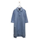 【中古】【古着】 TOMMY HILFIGER 半袖 無地 ポロシャツ トミーヒルフィガー XL ライトブルー ビッグサイズ ワンポイントロゴ 古着卸 アメリカ...
