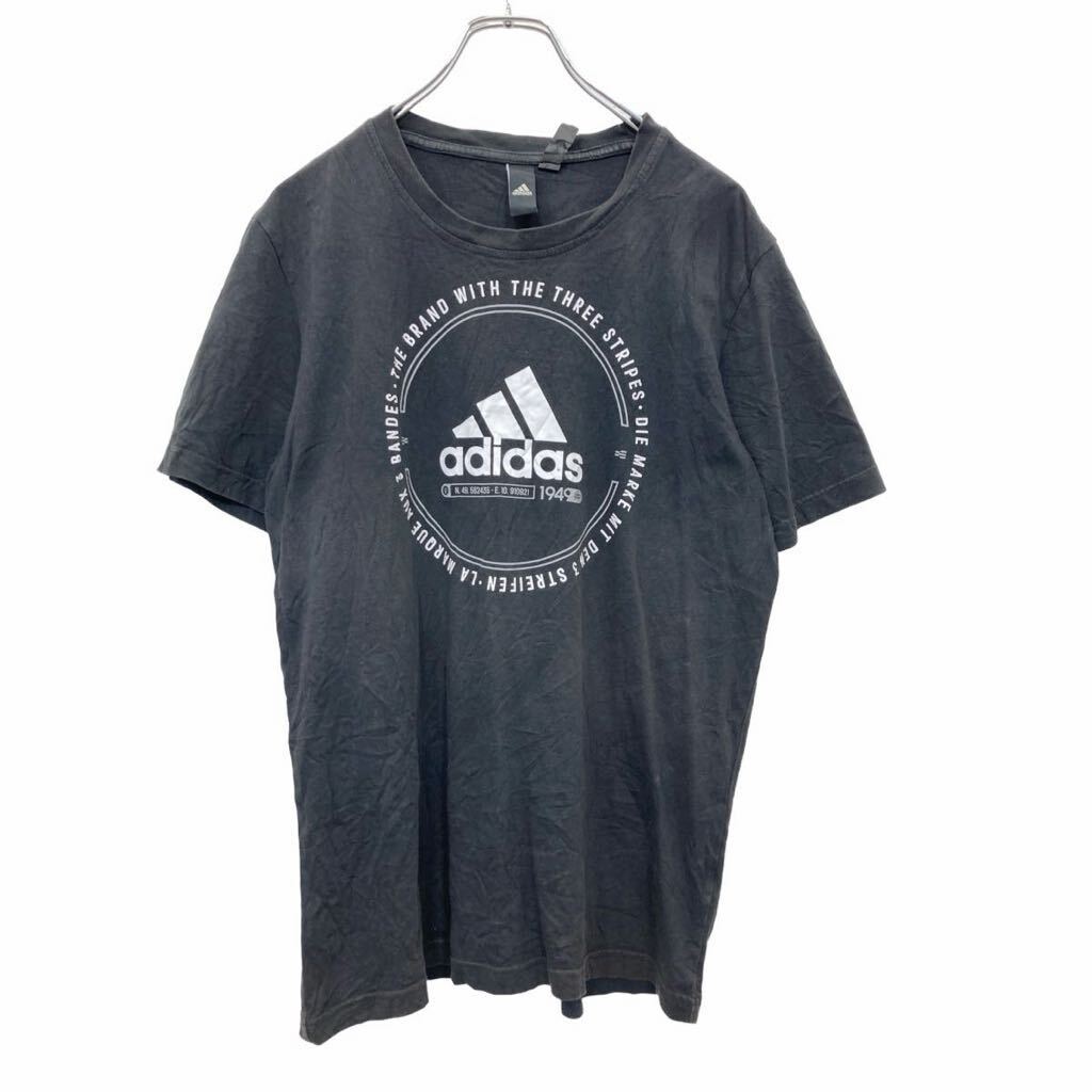 【中古】【古着】 adidas 半袖 ロゴ Tシャツ Mサイズ アディダス ブラック 古着卸 アメリカ仕入 t2405-3145