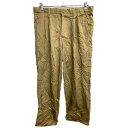 【中古】【古着】 GEORGE チノパン W36 ジョージ タックパンツ ビッグサイズ ベージュ コットン 古着卸 アメリカ仕入 2405-1447(4)