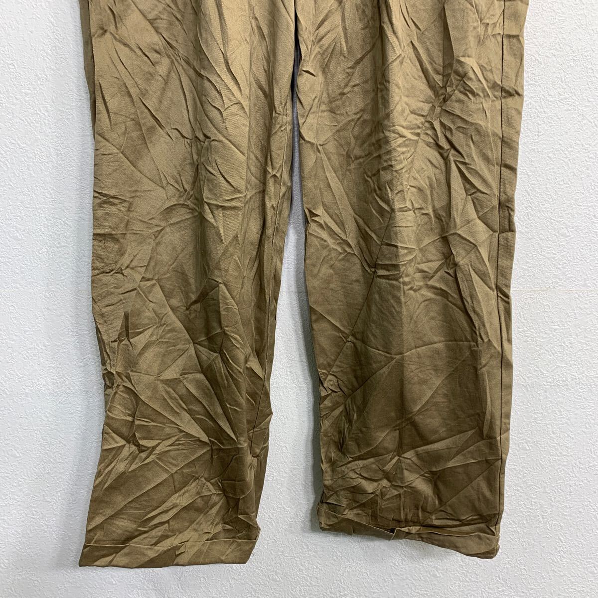 【中古】【古着】 GEORGE チノパン W36 ジョージ タックパンツ ビッグサイズ ベージュ コットン 古着卸 アメリカ仕入 2405-1447