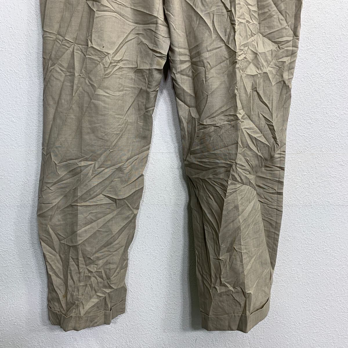 【中古】【古着】 ROUNDTREE & YORKE ウールパンツ W38 ラウンドツリーアンドヨーク ビッグサイズ ベージュ ウール 古着卸 アメリカ仕入 2405-1453