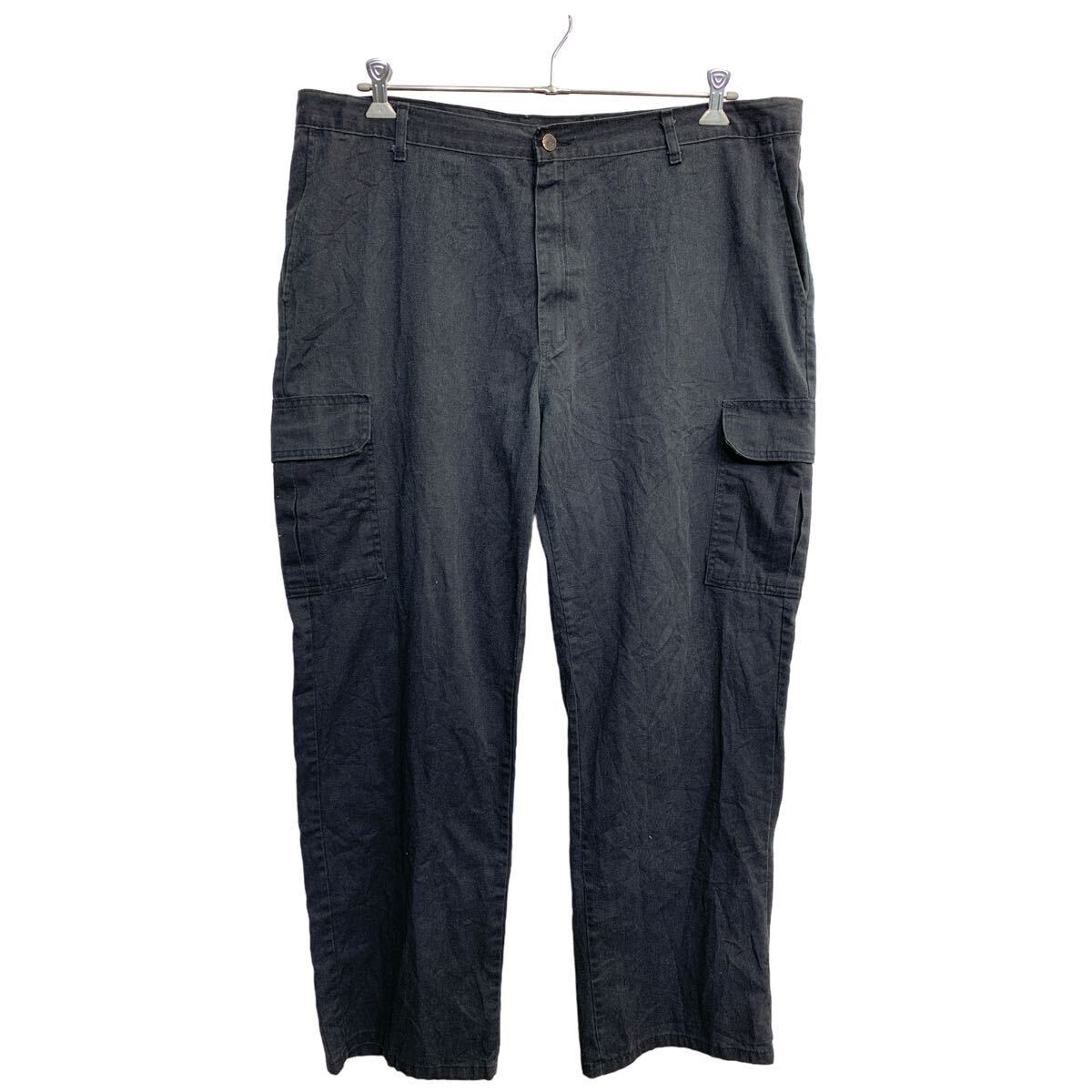 【中古】【古着】 Dickies カーゴパンツ W42 ディッキーズ ビッグサイズ ブラック 古着卸 アメリカ仕入 2405-1470