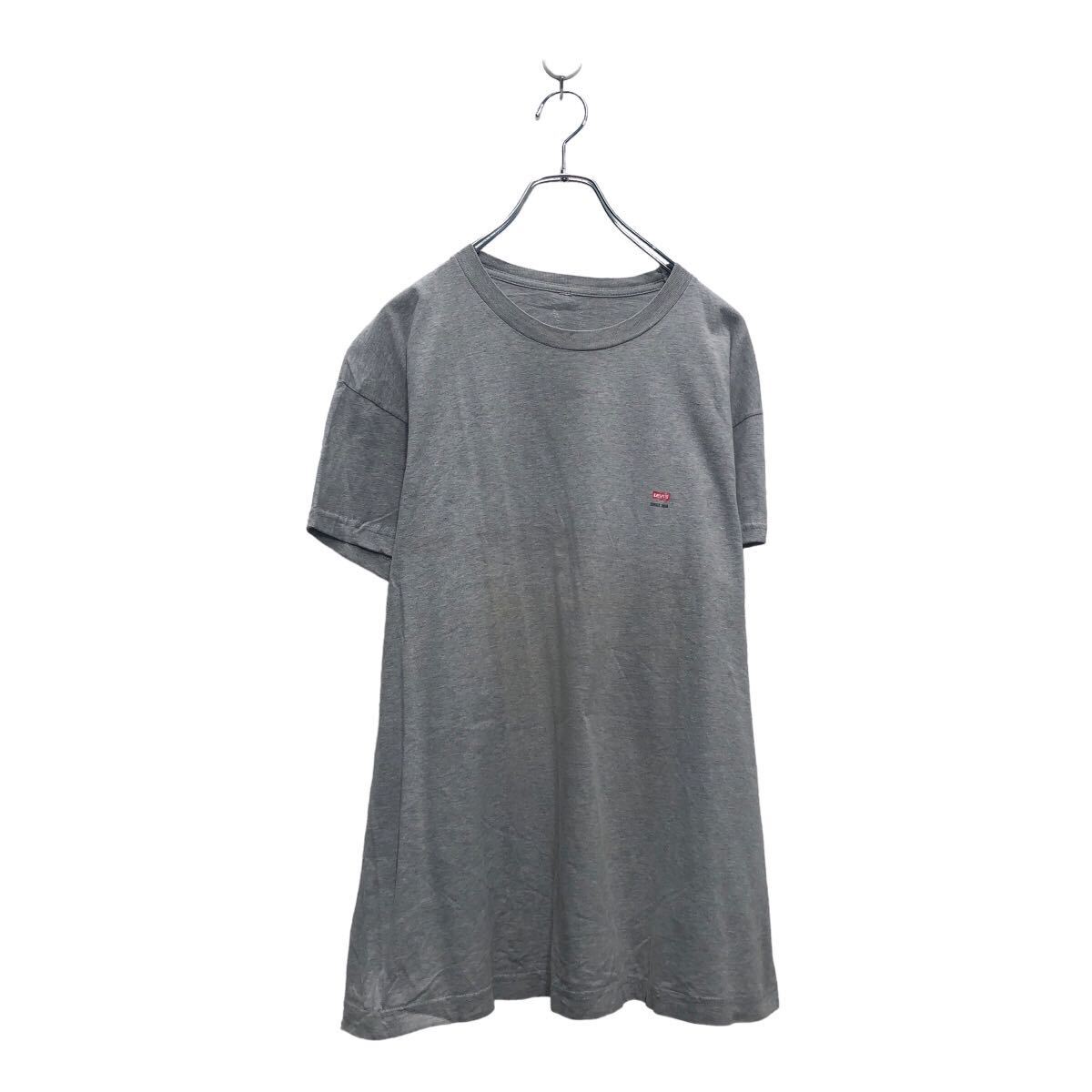【中古】【古着】 Levi 039 s 半袖 プリント Tシャツ リーバイス XL~ グレー ビッグサイズ クルーネック 古着卸 アメリカ仕入 a605-7759
