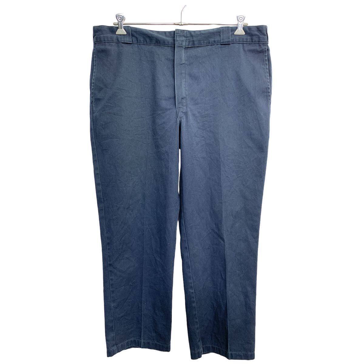 【中古】【古着】 Dickies 874 ワークパンツ W42 ディッキーズ オリジナルフィット ビッグサイズ ネイビー 古着卸 アメリカ仕入 2405-1530