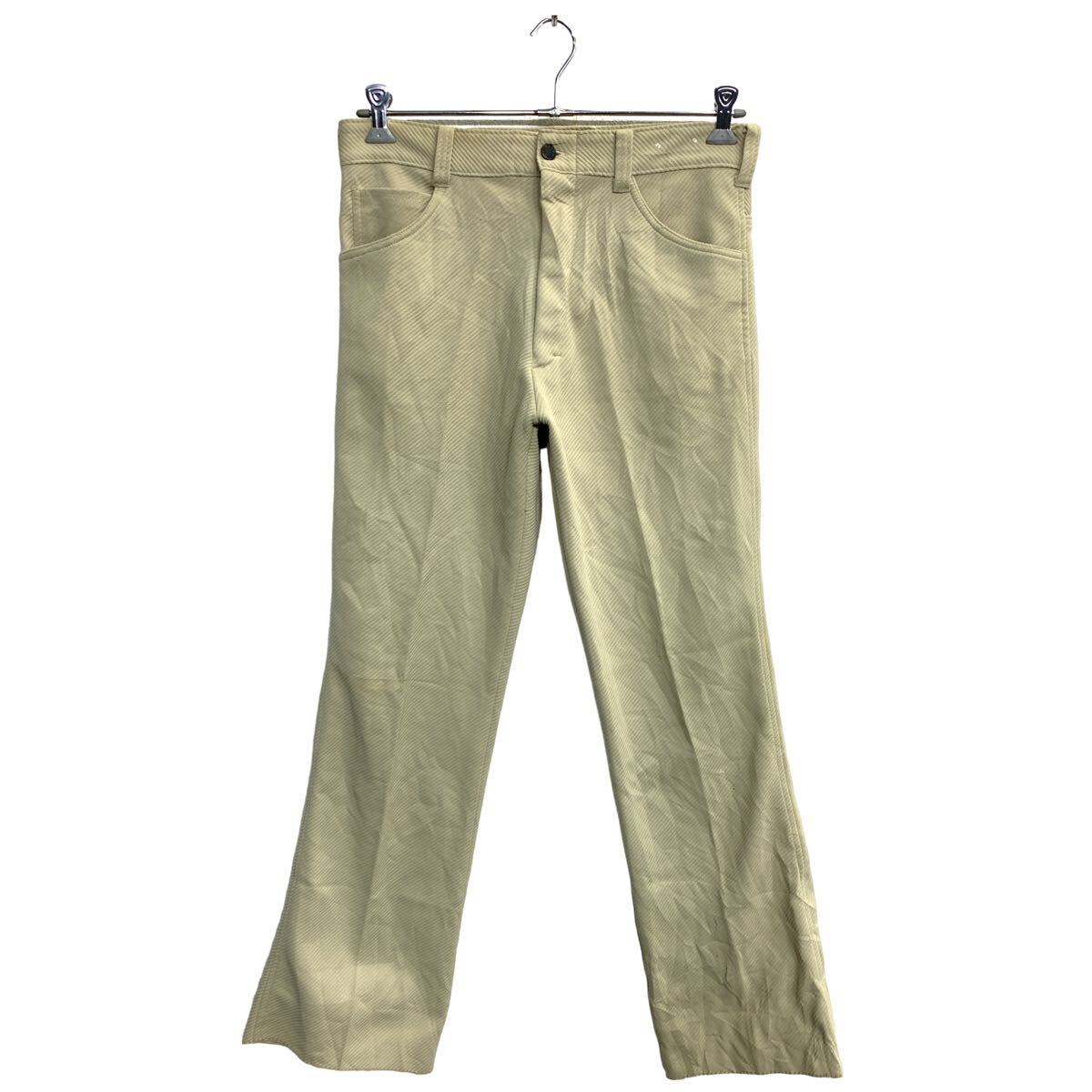 Rakuten - 【中古】【古着】 ロングパンツ W34 ベージュ ポリエステル 古着卸 アメリカ仕入 2405-1598