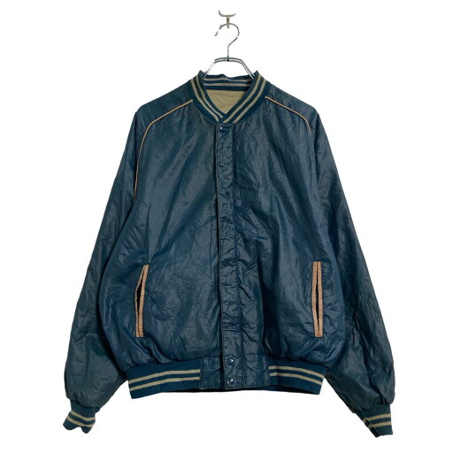 【中古】【古着】 North Bay ナイロンスタジャン M ネイビー ベージュ リバーシブル 古着卸 アメリカ仕入 a605-7838 【中古】【古着】 North Bay ナイロンスタジャン M ネイビー ベージュ リバーシブル 古着卸 アメリカ仕入 a605-7838