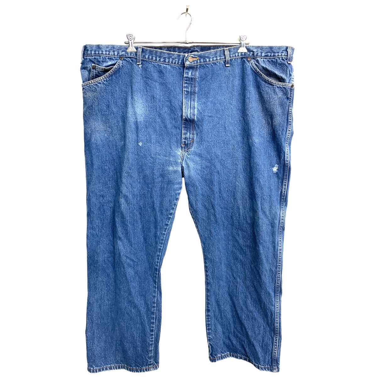 【中古】【古着】 Dickies デニムパンツ W56 ディッキーズ ビッグサイズ ブルー コットン メキシコ製 古着卸 アメリカ仕入 2405-1618